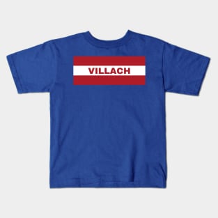 Villach City in Austrian Flag Kids T-Shirt